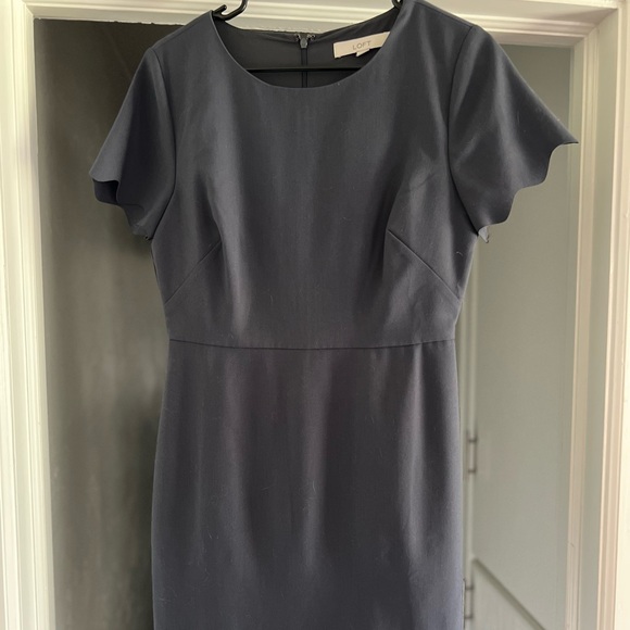 Loft Charcoal Gray Office/work Dress - Picture 8 of 8